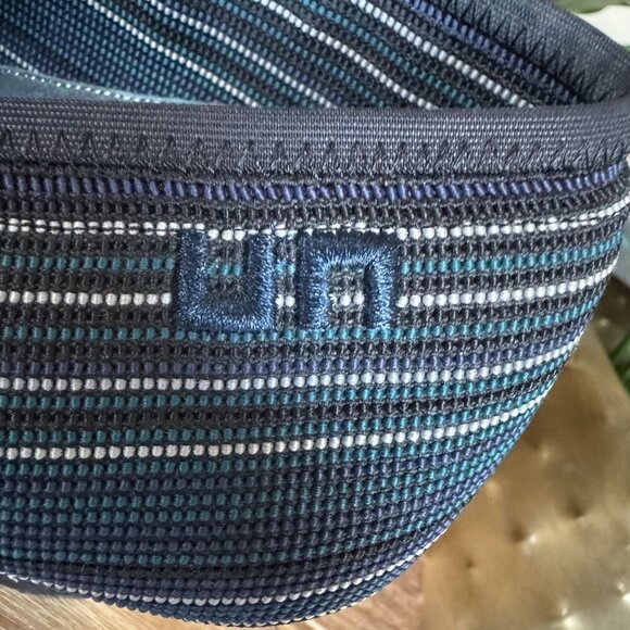 United Nude Navy Blue Stripe Almond Toe Midi Heeled Low Ankle Boot Size 10 / 41 - Picture 7 of 15